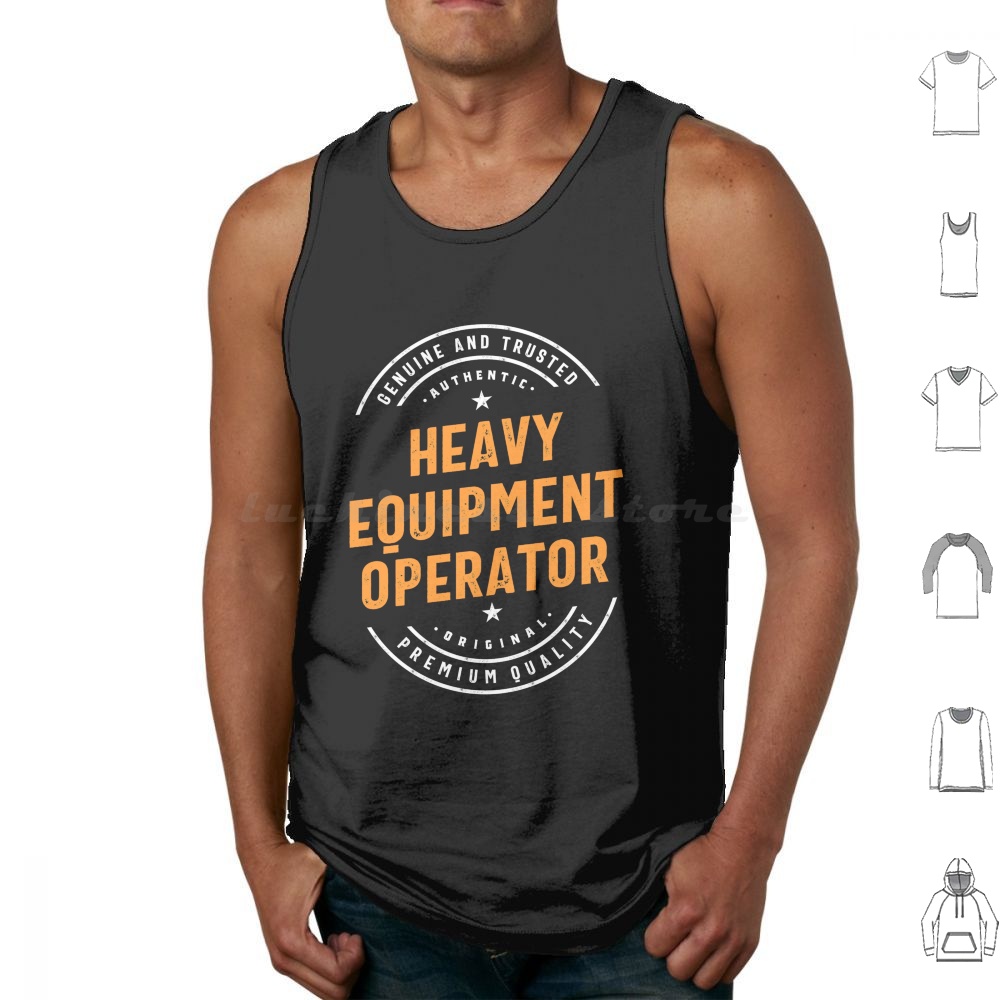 Heavy Equipment Jobs - Ağır İş Makineleri Operatörü Atletleri Baskılı