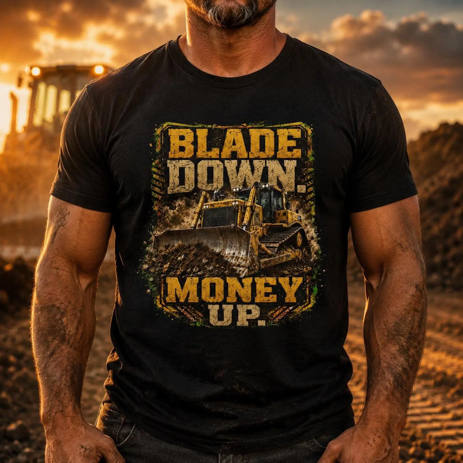 Blade Down Money Up Buldozer O - Heavy Equipment Operator Shirts incelemesi ve fiyatı